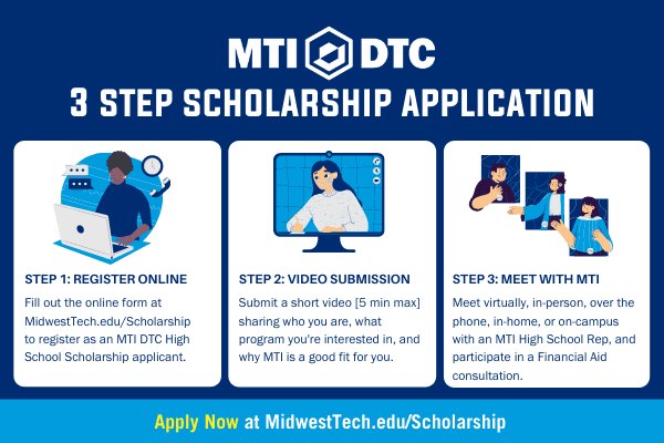 MTI's 3 Step Scholarship Application Process