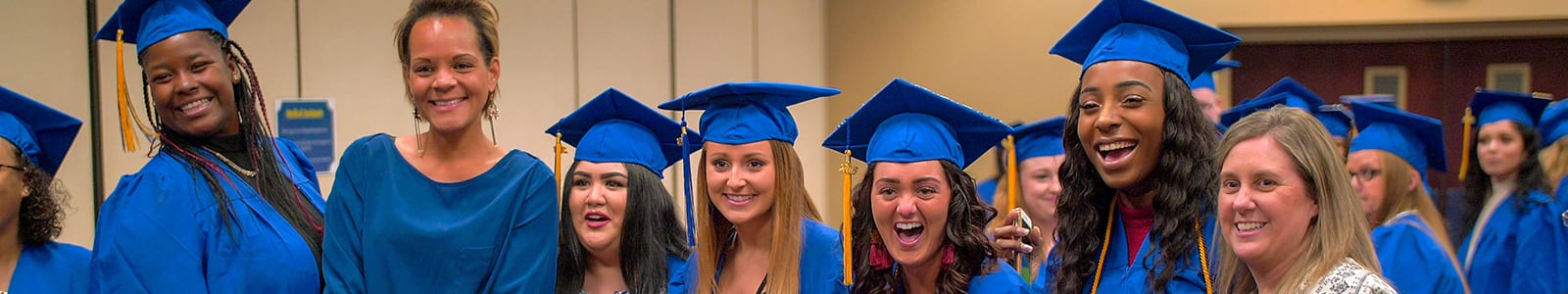 Prospective students smiling together in a photo