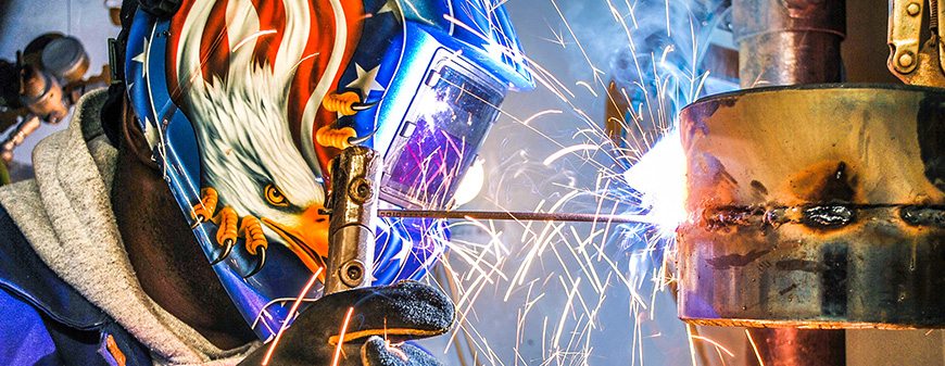 Welder working